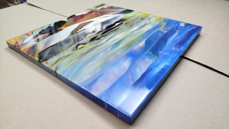 Original Abstract Ocean Painting by Jacob Jugashvili