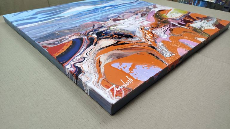 Original Abstract Landscape Painting by Jacob Jugashvili