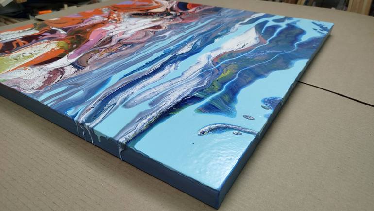 Original Abstract Landscape Painting by Jacob Jugashvili