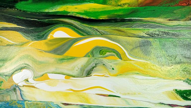 Original Abstract Landscape Painting by Jacob Jugashvili