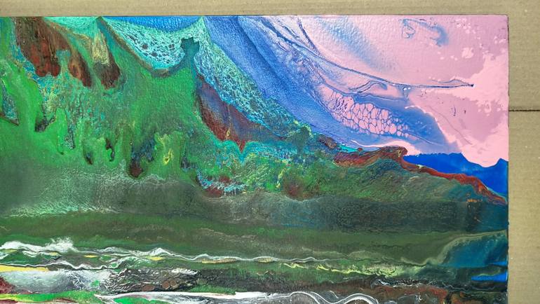 Original Abstract Landscape Painting by Jacob Jugashvili