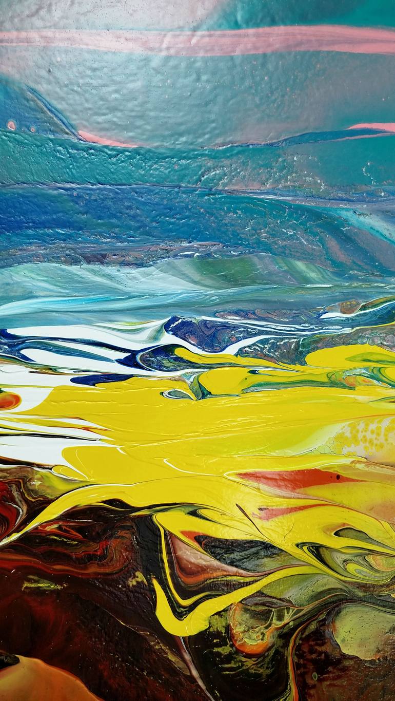 Original Abstract Landscape Painting by Jacob Jugashvili