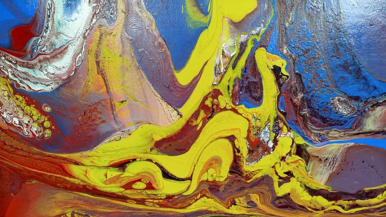 Original Abstract Landscape Painting by Jacob Jugashvili