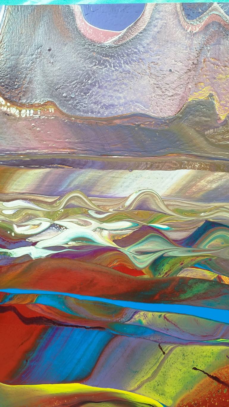 Original Abstract Landscape Painting by Jacob Jugashvili