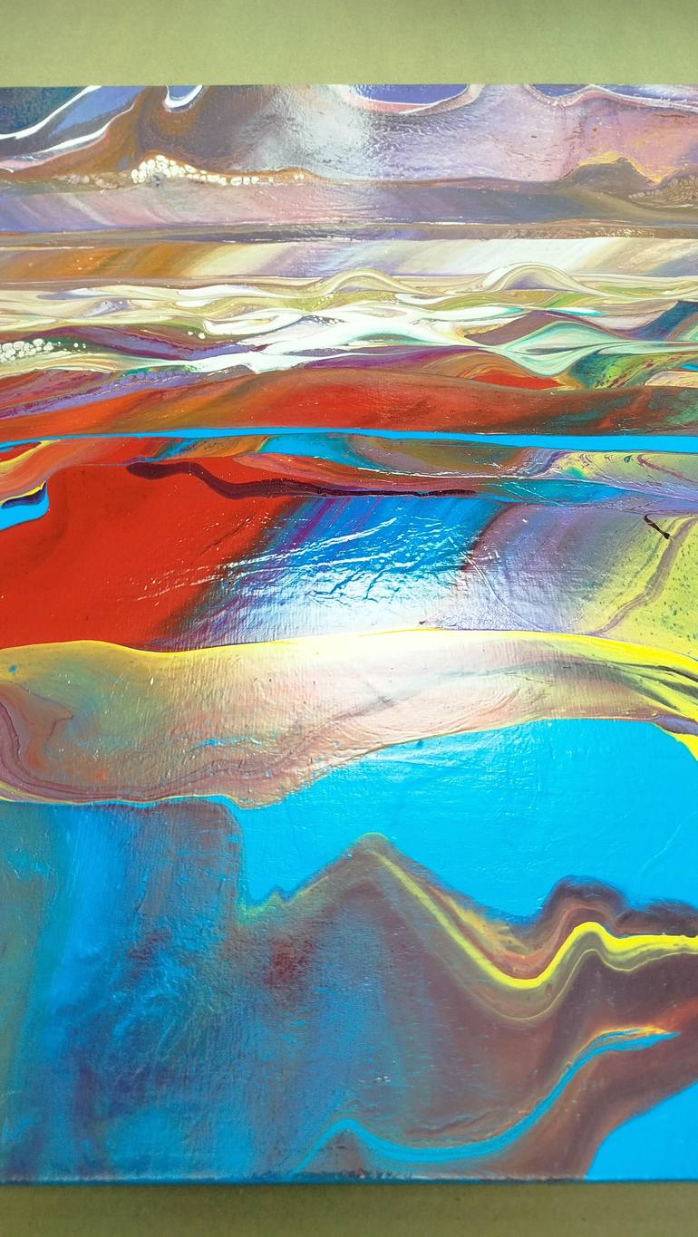 Original Abstract Landscape Painting by Jacob Jugashvili