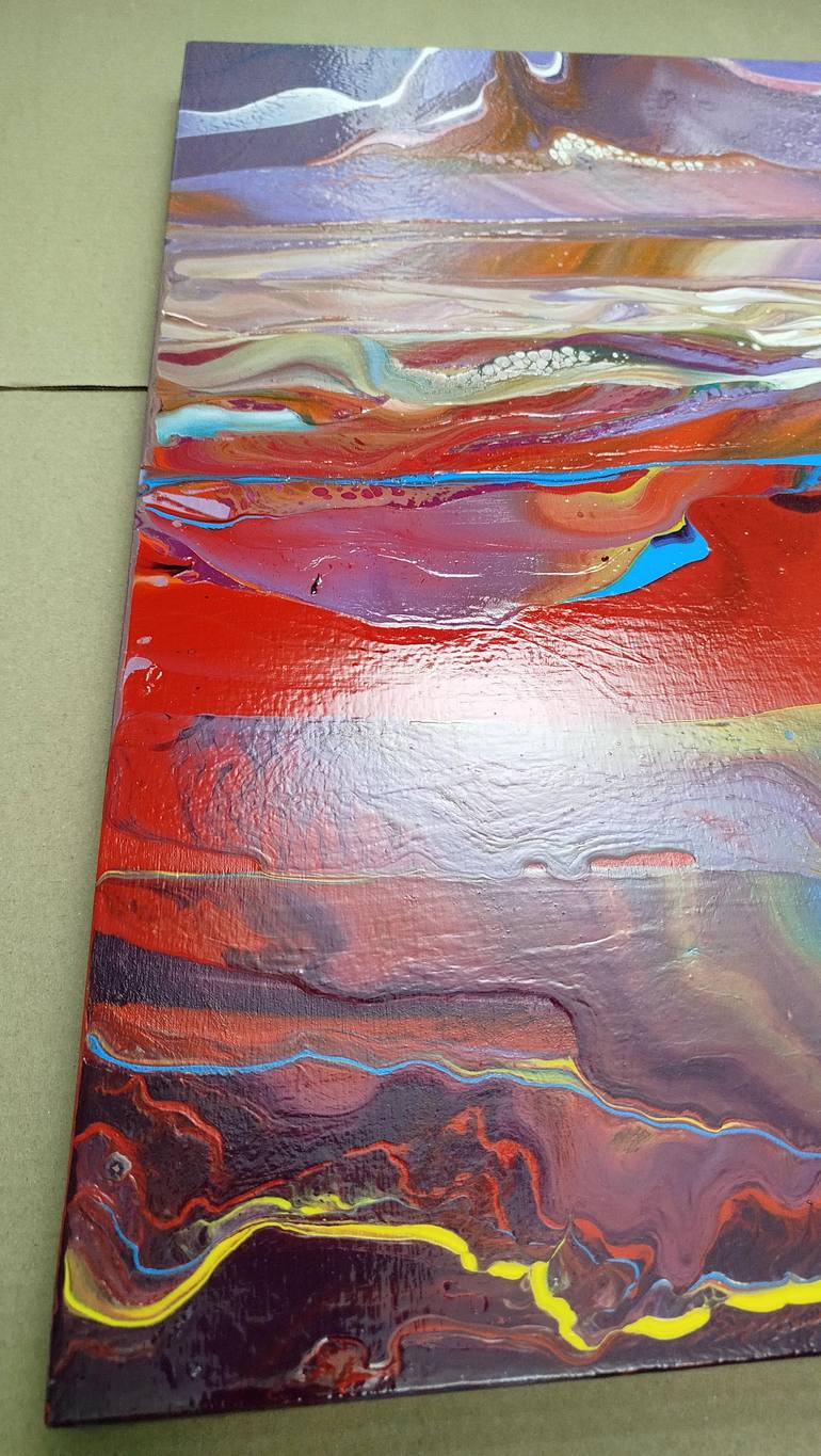 Original Abstract Landscape Painting by Jacob Jugashvili