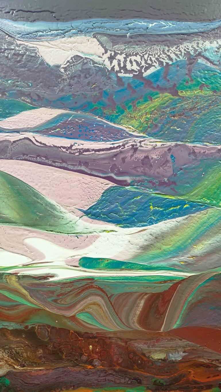Original Abstract Landscape Painting by Jacob Jugashvili