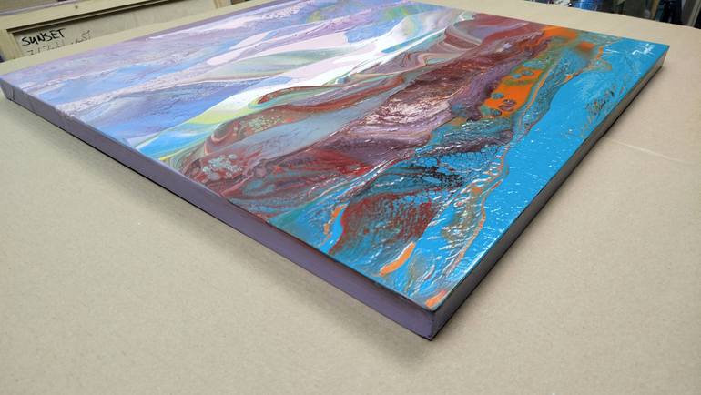 Original Abstract Landscape Painting by Jacob Jugashvili