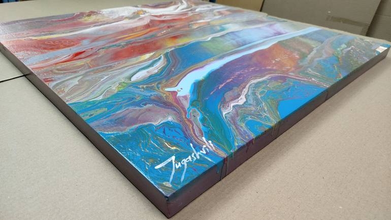 Original Abstract Landscape Painting by Jacob Jugashvili
