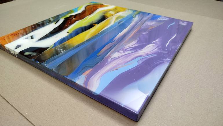 Original Abstract Landscape Painting by Jacob Jugashvili
