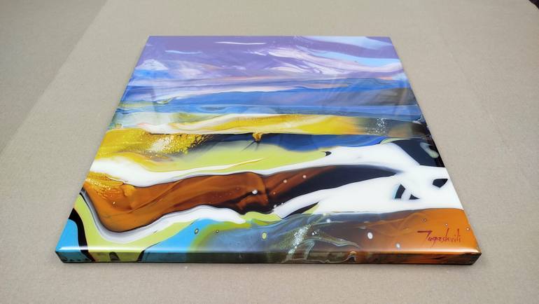 Original Abstract Landscape Painting by Jacob Jugashvili