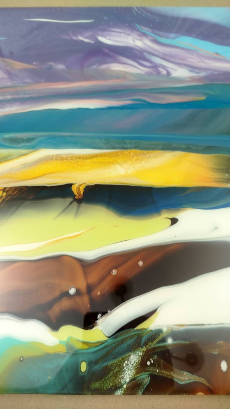Original Abstract Landscape Painting by Jacob Jugashvili