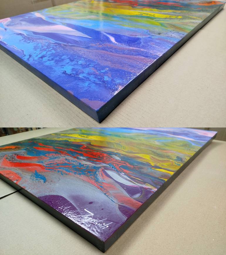 Original Abstract Landscape Painting by Jacob Jugashvili