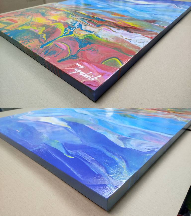 Original Abstract Landscape Painting by Jacob Jugashvili