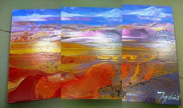 Original Abstract Language Painting by Jacob Jugashvili