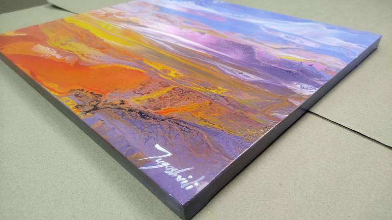 Original Abstract Language Painting by Jacob Jugashvili