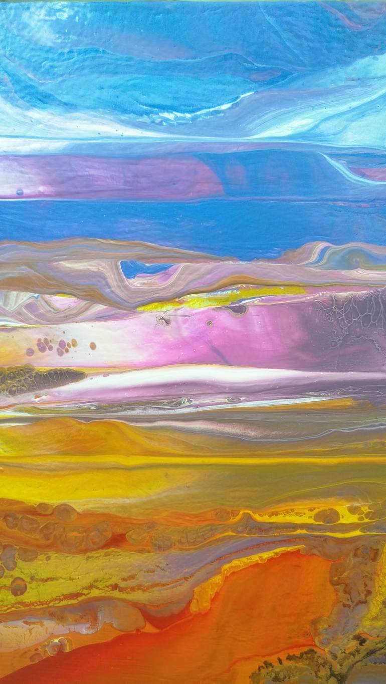 Original Abstract Language Painting by Jacob Jugashvili