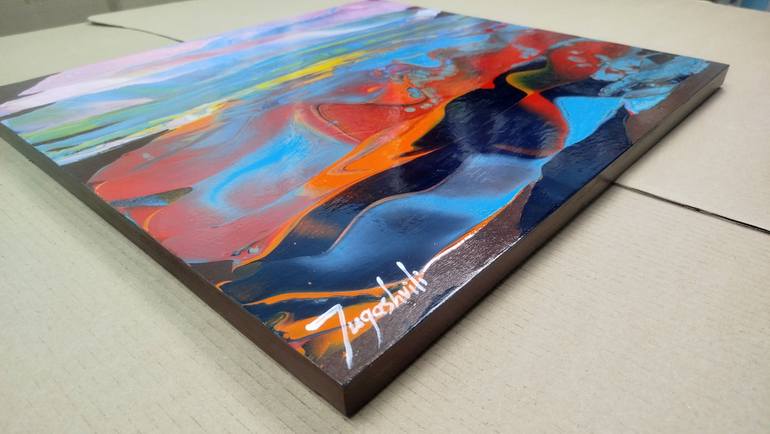 Original Abstract Landscape Painting by Jacob Jugashvili