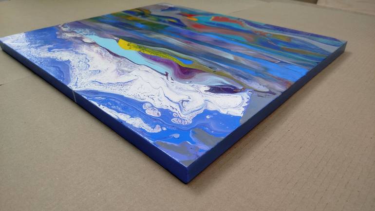 Original Abstract Expressionism Landscape Painting by Jacob Jugashvili