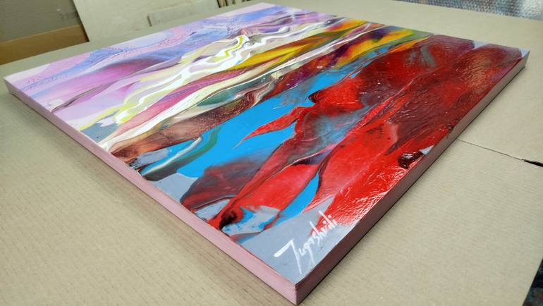 Original Abstract Expressionism Landscape Painting by Jacob Jugashvili