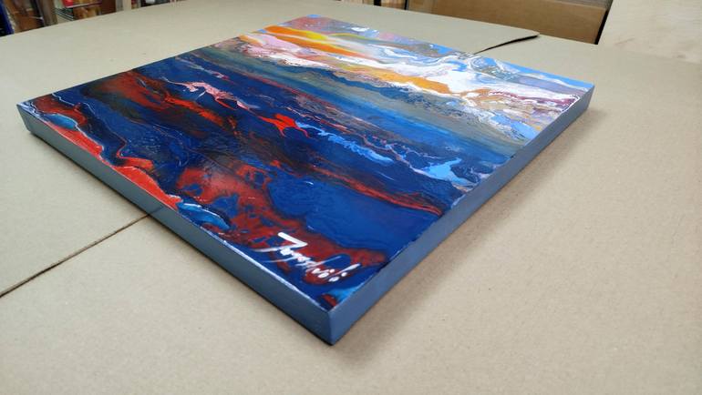 Original Abstract Landscape Painting by Jacob Jugashvili