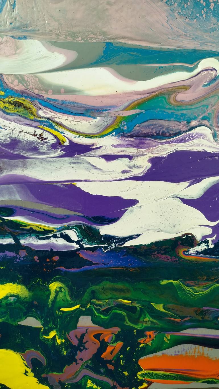 Original Abstract Landscape Painting by Jacob Jugashvili