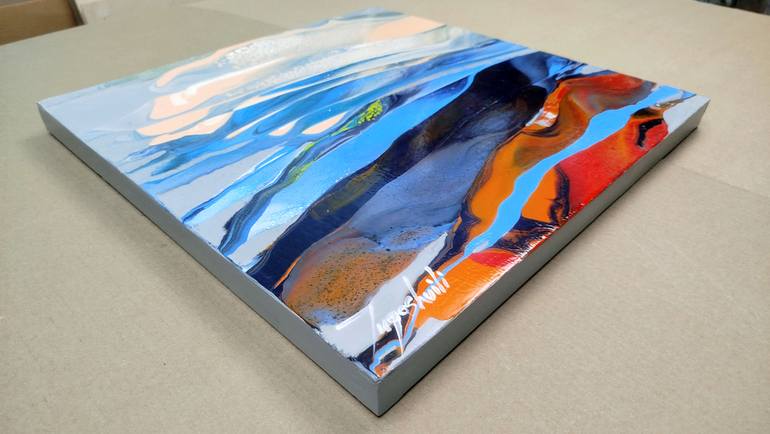 Original Abstract Expressionism Landscape Painting by Jacob Jugashvili