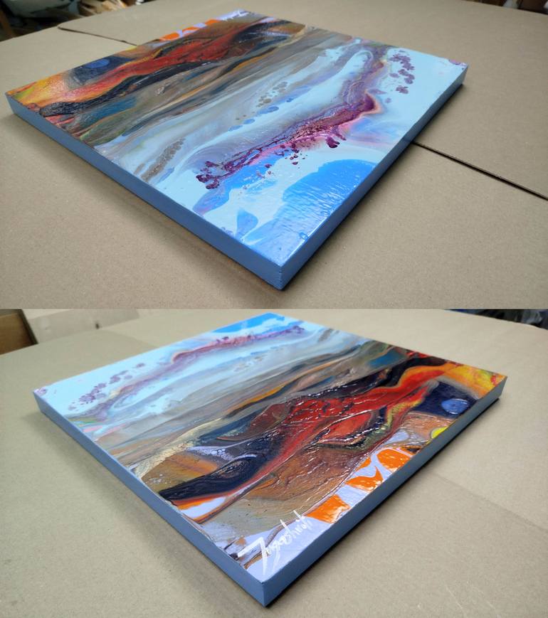 Original Abstract Landscape Painting by Jacob Jugashvili