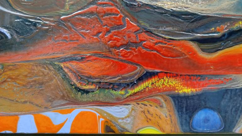 Original Abstract Landscape Painting by Jacob Jugashvili
