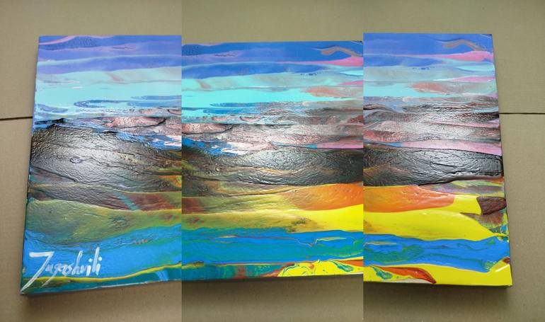 Original Abstract Nature Painting by Jacob Jugashvili
