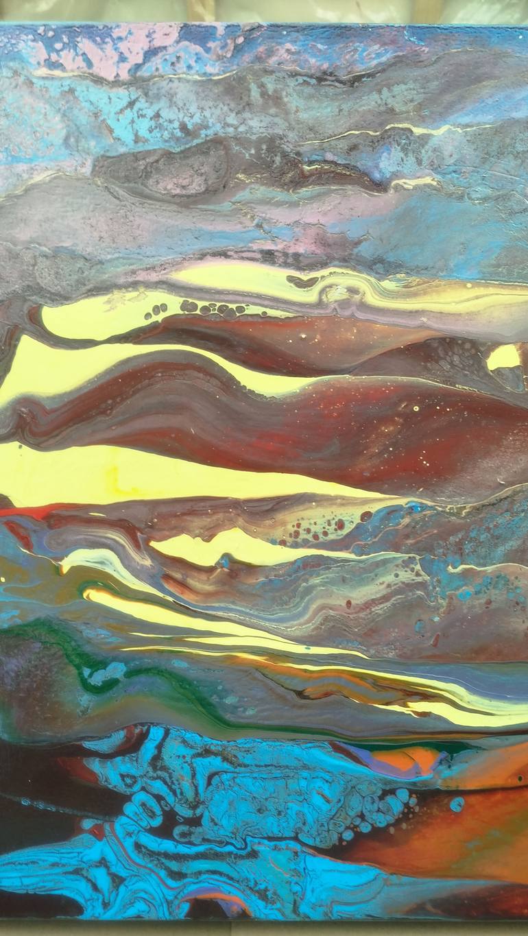 Original Abstract Expressionism Abstract Painting by Jacob Jugashvili
