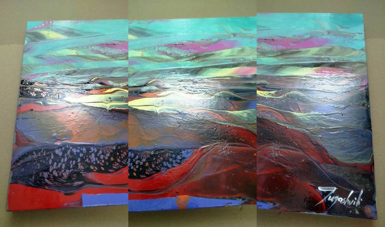 Original Abstract Landscape Painting by Jacob Jugashvili