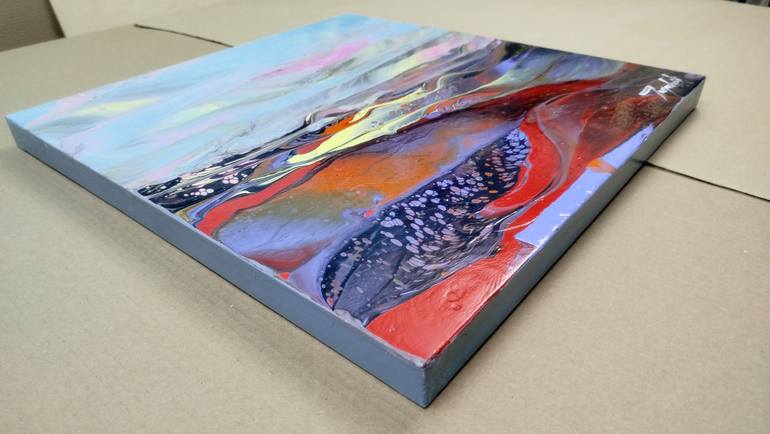 Original Abstract Landscape Painting by Jacob Jugashvili