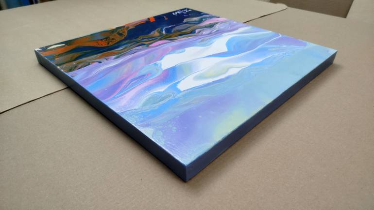 Original Abstract Mountain Painting by Jacob Jugashvili