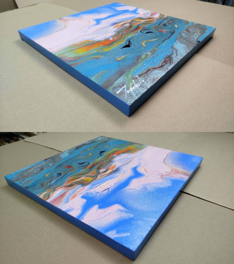 Original Abstract Landscape Painting by Jacob Jugashvili