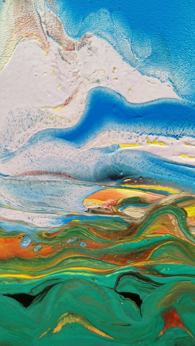 Original Abstract Landscape Painting by Jacob Jugashvili
