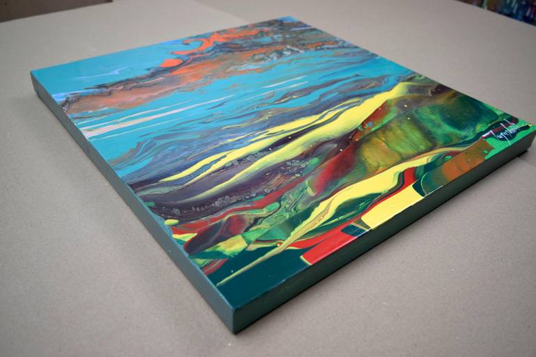 Original Abstract Landscape Painting by Jacob Jugashvili
