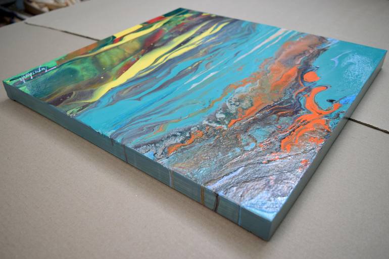 Original Abstract Landscape Painting by Jacob Jugashvili