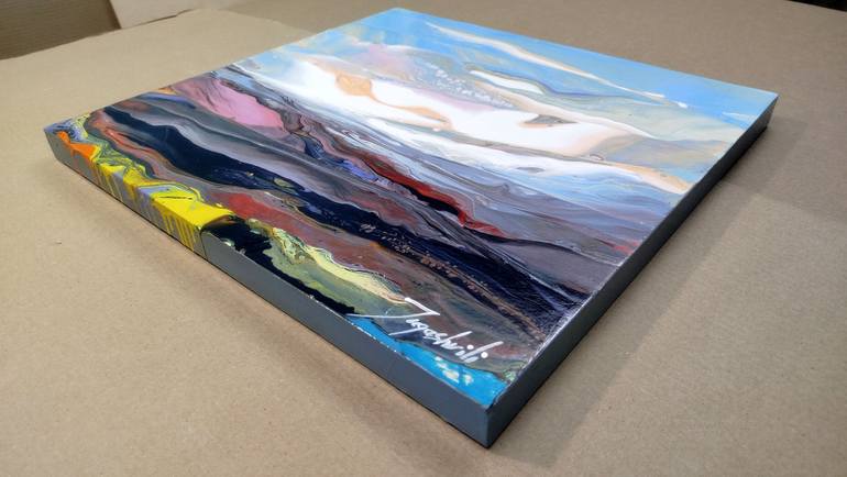 Original Abstract Landscape Painting by Jacob Jugashvili