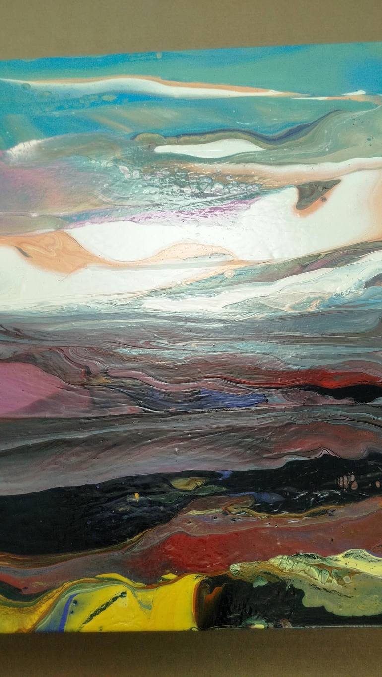 Original Abstract Landscape Painting by Jacob Jugashvili