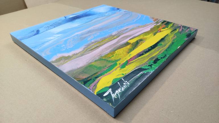 Original Abstract Landscape Painting by Jacob Jugashvili