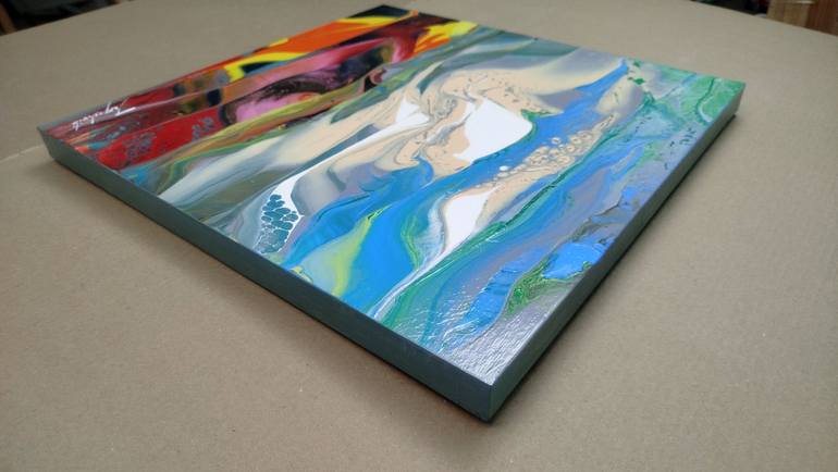 Original Abstract Expressionism Landscape Painting by Jacob Jugashvili