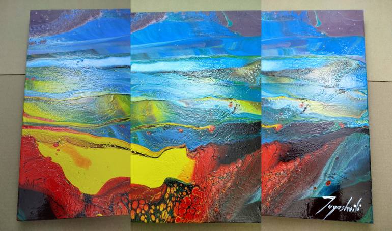 Original Abstract Nature Painting by Jacob Jugashvili