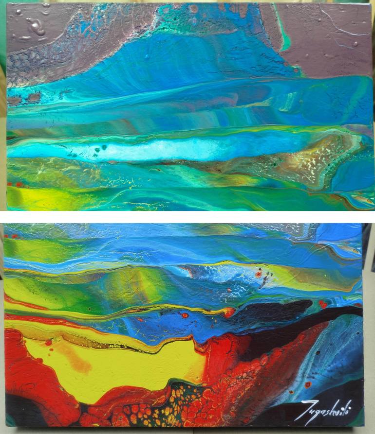 Original Abstract Nature Painting by Jacob Jugashvili