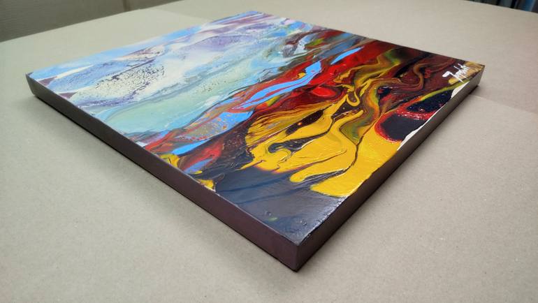 Original Abstract Landscape Painting by Jacob Jugashvili
