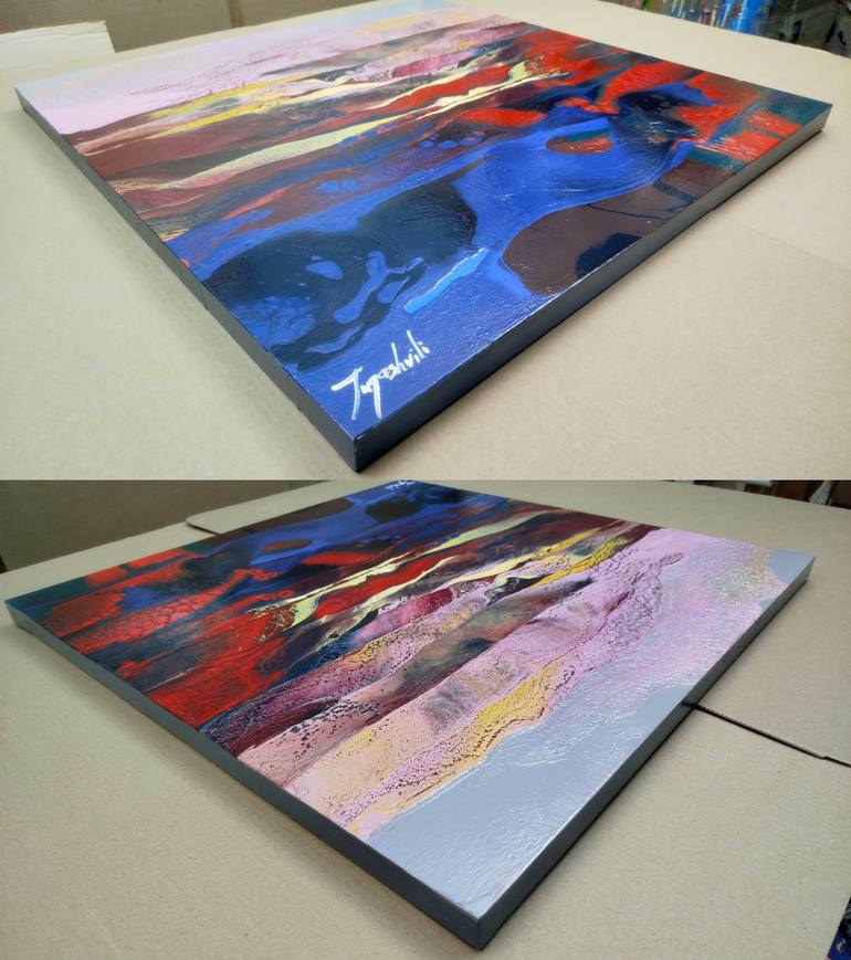 Original Abstract Landscape Painting by Jacob Jugashvili