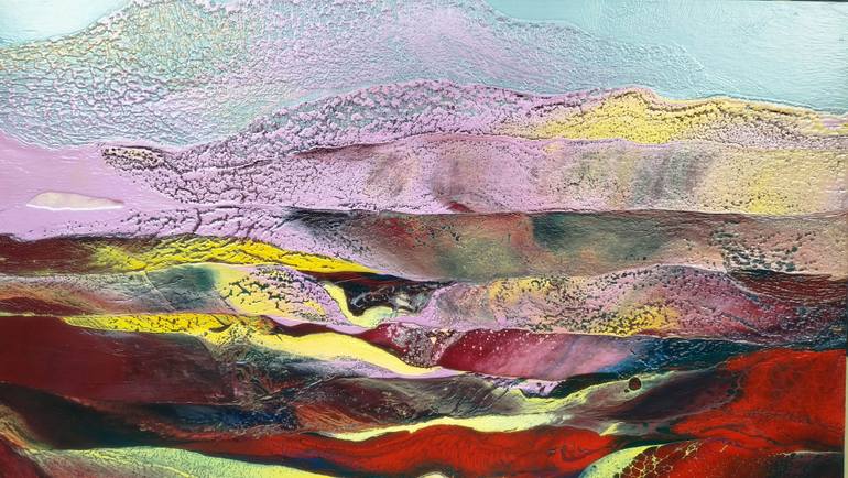 Original Abstract Landscape Painting by Jacob Jugashvili