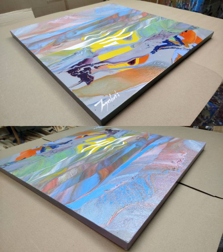 Original Abstract Expressionism Abstract Painting by Jacob Jugashvili