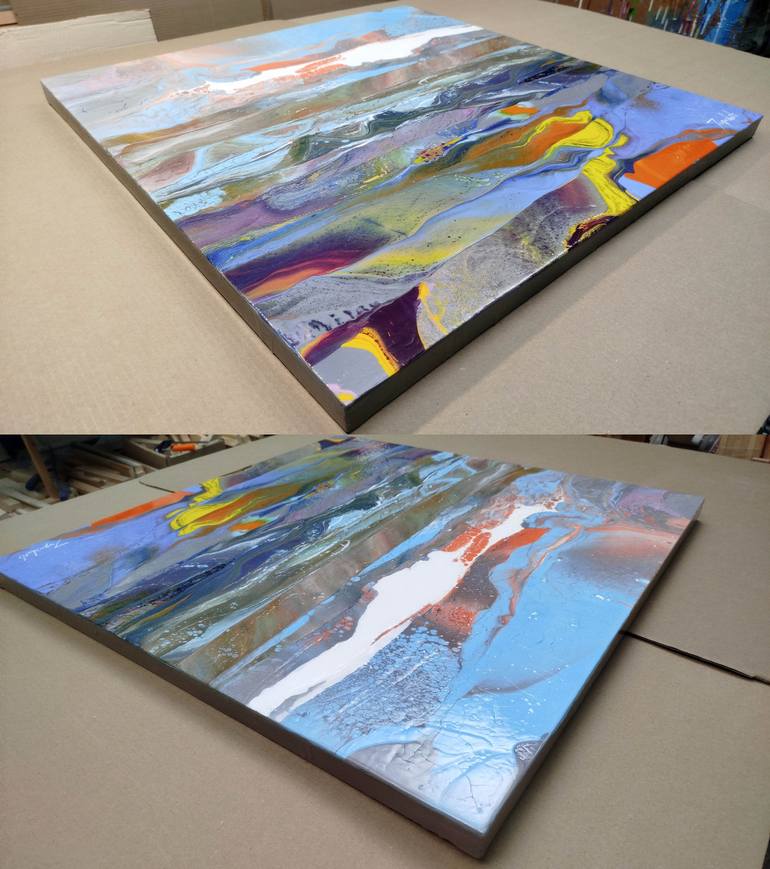 Original Abstract Landscape Painting by Jacob Jugashvili