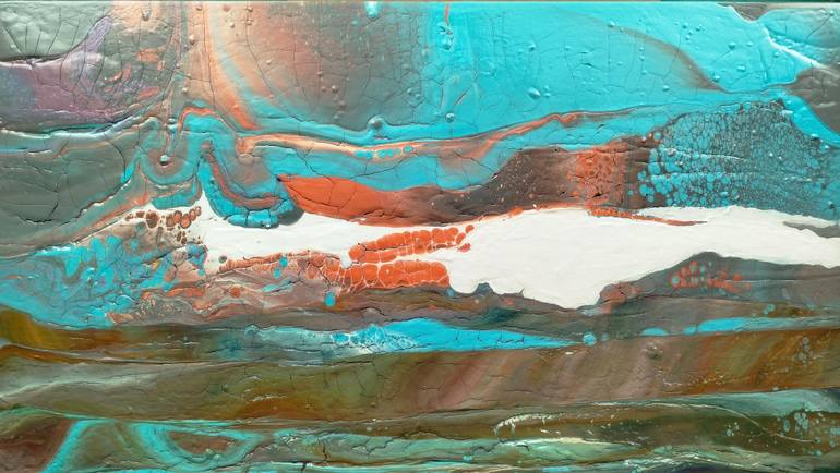 Original Abstract Landscape Painting by Jacob Jugashvili